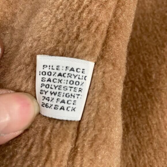 Retro London Fog Tan Belted Trench Coat Size 12 Reg Removable Hood - Picture 14 of 16